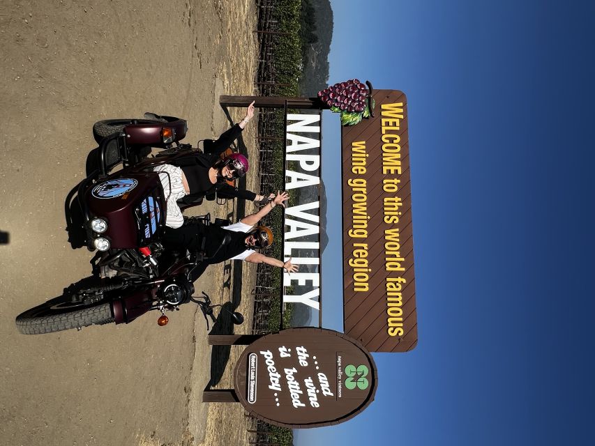 Napa Valley: Napa Valley Guided Sidecar Tour with 3 Wineries - Key points at a glance