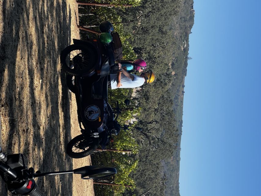 Napa Valley: Napa Valley Guided Sidecar Tour with 3 Wineries - Commentary that keeps the ride connected