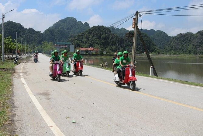 Ninh Binh Vespa Start from Hanoi + Boat + Villages +Rice Paddies - A local set-menu lunch in Tam Coc