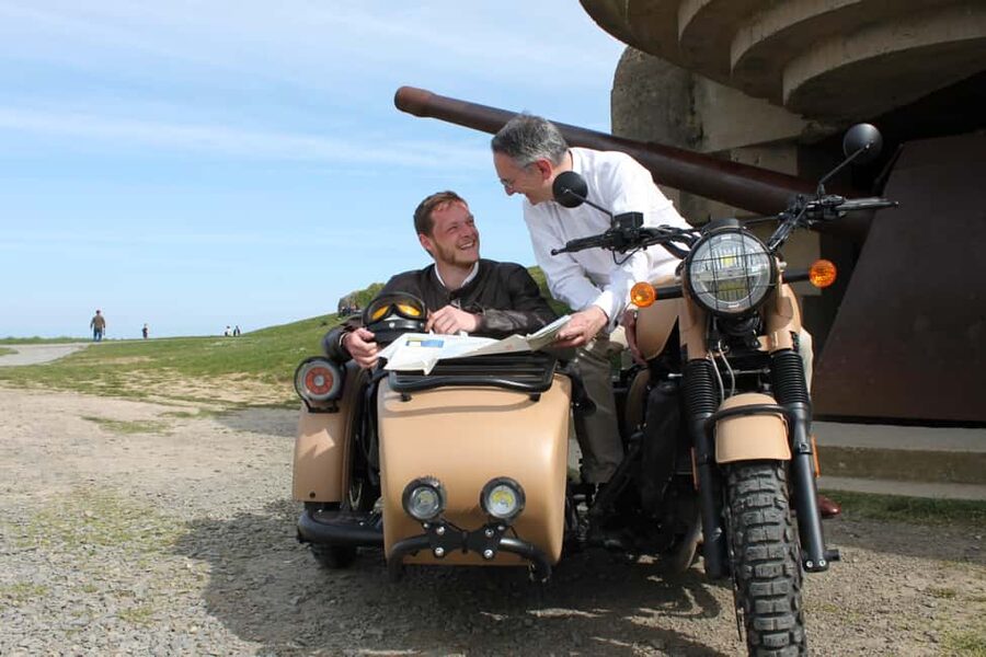 Normandy World War II Private 2 Hours Sidecar Tour Bayeux - The country lanes and the approach to the coast