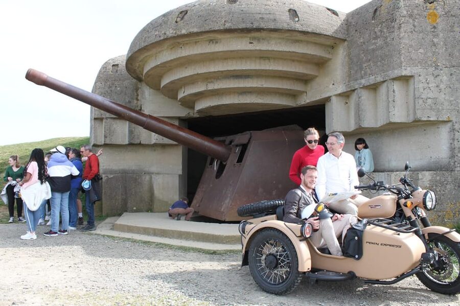 Normandy World War II Private 2 Hours Sidecar Tour Bayeux - Meeting your guide around Bayeux