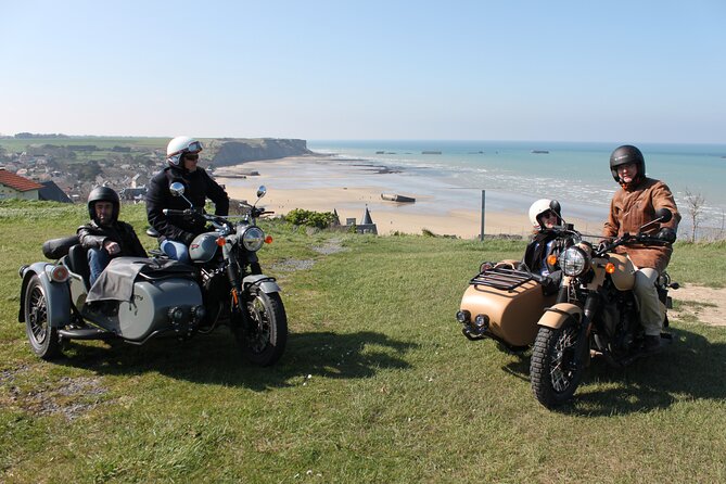 Normandy WWII Private Half-day Sidecar Tour From Bayeux - Bayeux pickup and getting settled on the motorcycle