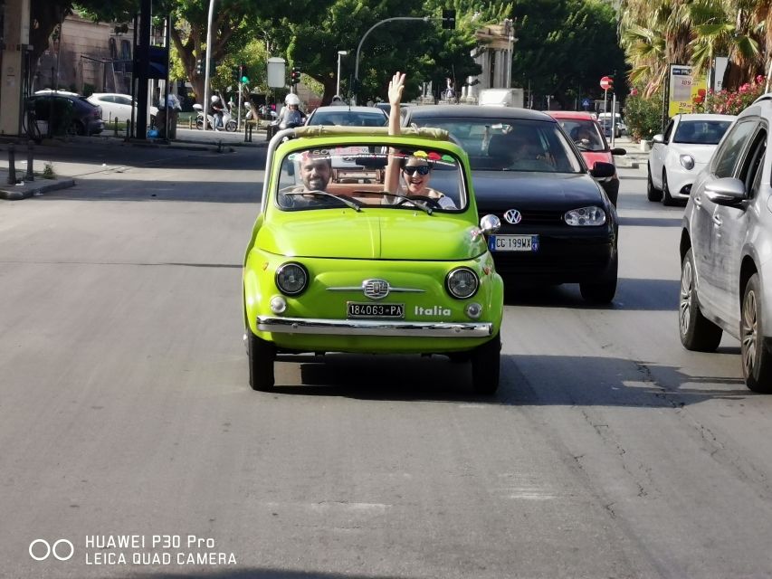 Palermo: Vintage Fiat 500 Sightseeing Tour - Mondello or Monreale: choose the setting you want