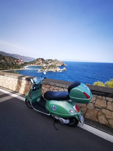 Panoramic Vespa tour of Taormina, Castelmola and White Lotus series locations - Leaving Giardini Naxos with the basics covered