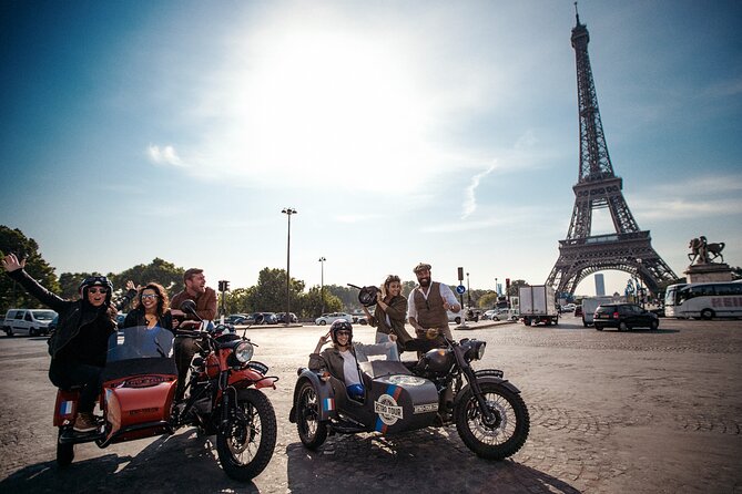 Paris Highlights city tour on a vintage Sidecar Motorcycle - Saint-Germain and the Latin Quarter in motion
