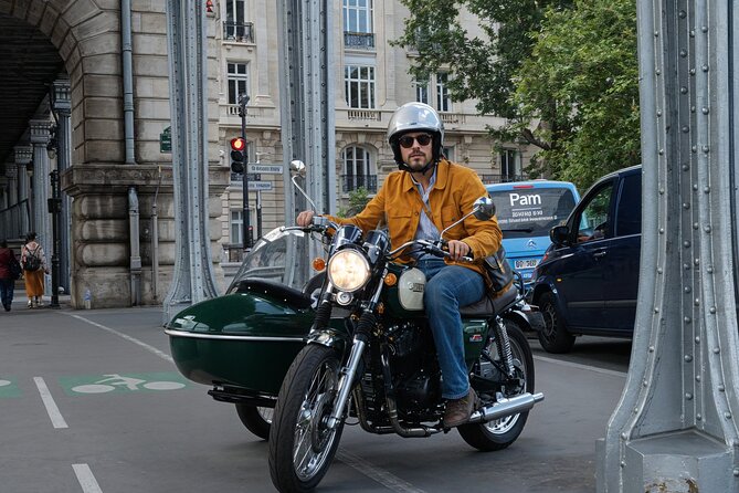Paris: Private Vintage Sidecar Tour with Pick-Up at your Hotel - Catacombs, Yves Saint Laurent, and Père-Lachaise