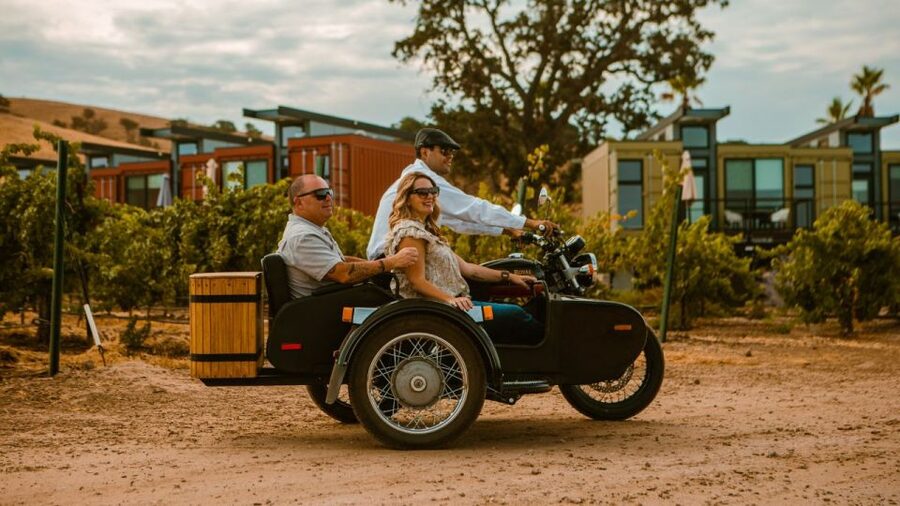 Paso Robles: Scenic Sidecar Vineyard Tour - The five-minute safety briefing and sidecar setup