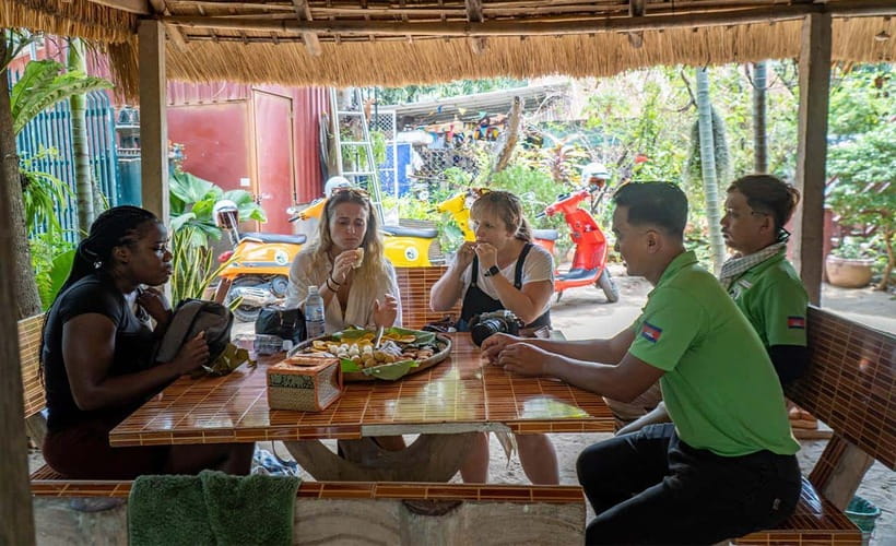 Phnom Penh: Silk Island Tour by Vespa with Tuk Tuk Available - Key points at a glance