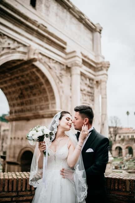 Photo Shoot in Rome with Vespa And Vintage Fiat 500 Options - The Pantheon gives you a grand square backdrop