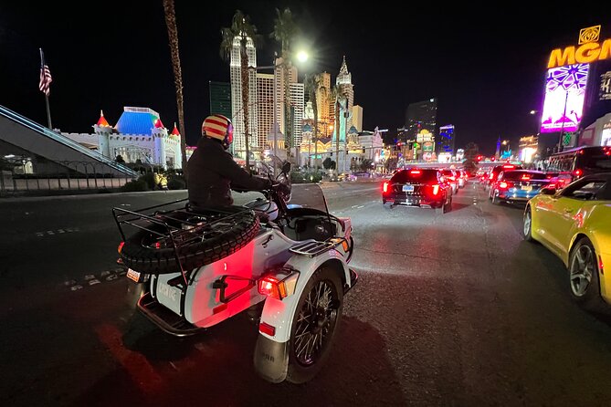 Private 1-Hour Evening Las Vegas Strip Tour in a Sidecar - Hotel pickup keeps the evening simple