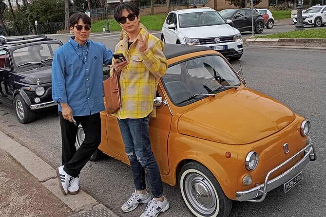 Private: 3 hours panoramic tour of Rome aboard a vintage Fiat 500 - Aventine Hill, the Orange Garden, and the famous keyhole