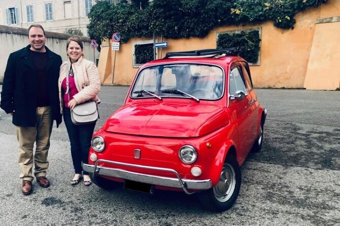 Private: 3 hours panoramic tour of Rome aboard a vintage Fiat 500 - Janiculum Hill and the Paola fountain