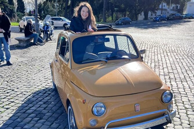 Private: 3 hours panoramic tour of Rome aboard a vintage Fiat 500 - Trastevere for a small taste of local life