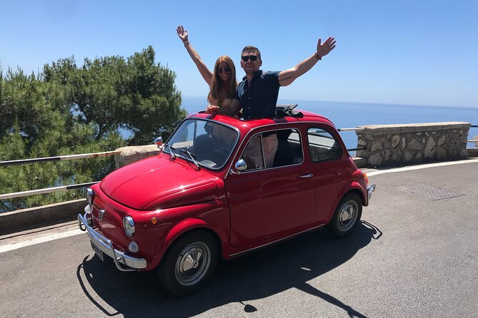 Private Amalfi Coast Vintage Fiat 500 Tour: Amalfi to Positano - Fiordo di Furore and the old bridge