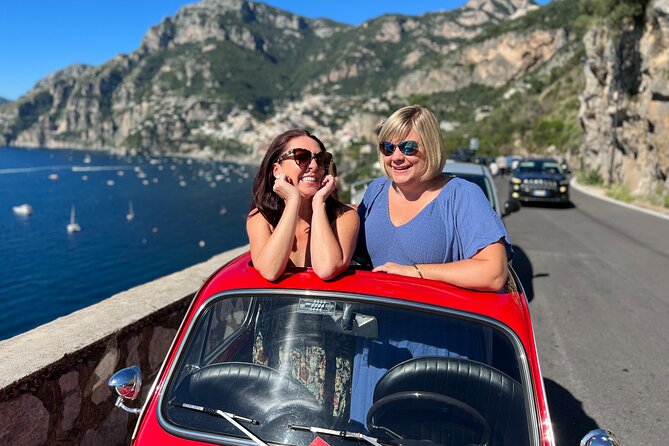 Private Amalfi Coast Vintage Fiat 500 Tour: Positano to Amalfi - Leaving Positano for the first viewpoint
