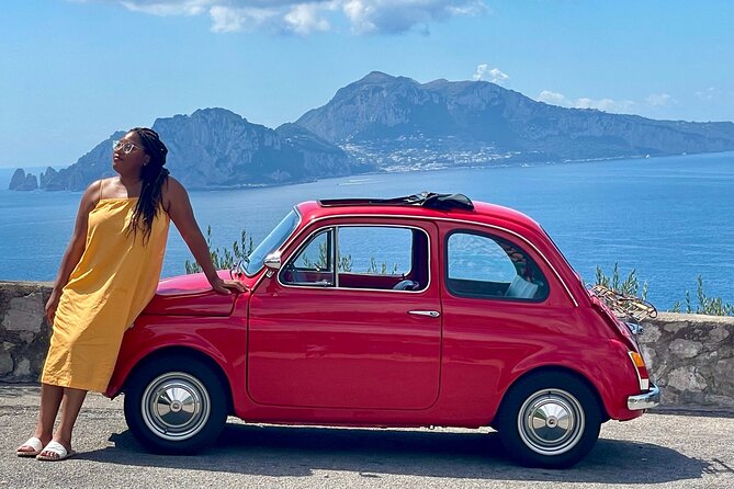 Private Photo Tour of Sorrento Coast with Fiat 500 - Massa Lubrense and the view toward Capri