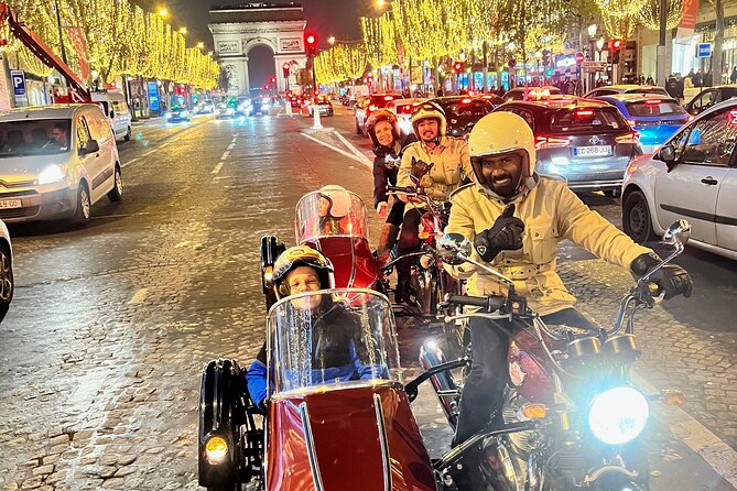 Private Sidecar Tour of Paris at Night with drinks - Invalides and the golden dome