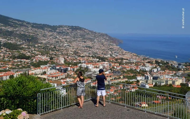 Private Vespa Tour Nun´s Valley,Câmara Lobos,CaboGirão(4hrs) - Pico dos Barcelos gives you Funchal at a glance