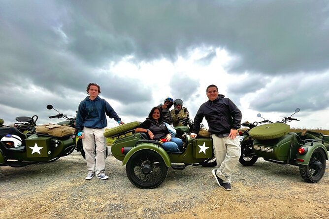 Private vintage sidecar tour of the D-Day Landing Beaches - Arromanches and the artificial harbor