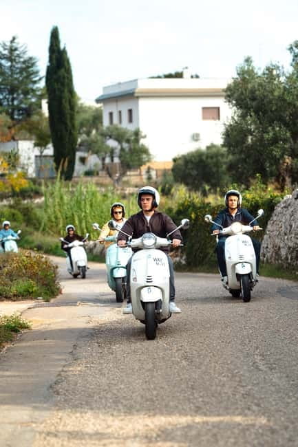 Puglia by Vespa: 3-Hour Tour of Polignano a Mare, Conversano, and Monopoli - Riding Costa Ripagnola past trulli and olive groves