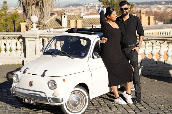 Roma Photography service with Fiat 500 Vintage Car - Circus Maximus adds an ancient Roman setting