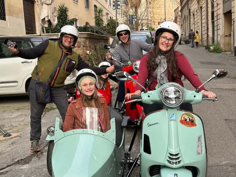 Rome 1.5 hours Private tour in Vespa Sidecar vintage style - Key points to know before booking