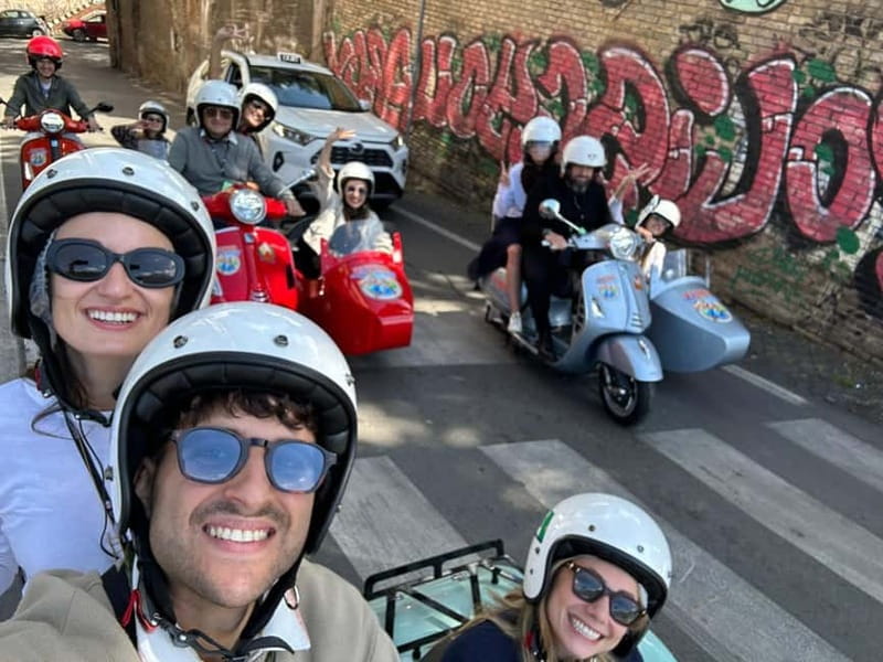 Rome 1.5 hours Private tour in Vespa Sidecar vintage style - What the 90-minute schedule really gives you