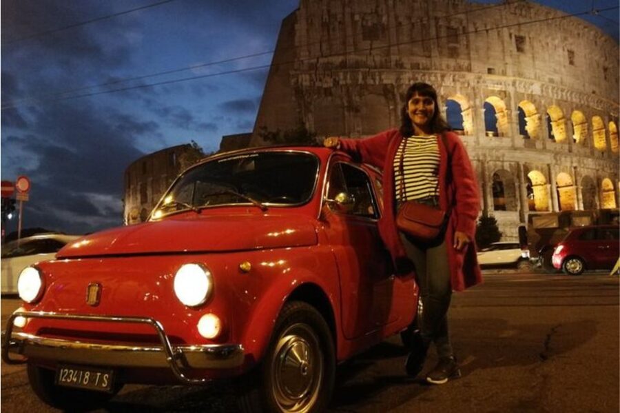 Rome: 2 hour Evening Tour of Rome aboard a Vintage Fiat 500 - Trastevere by cobbled street