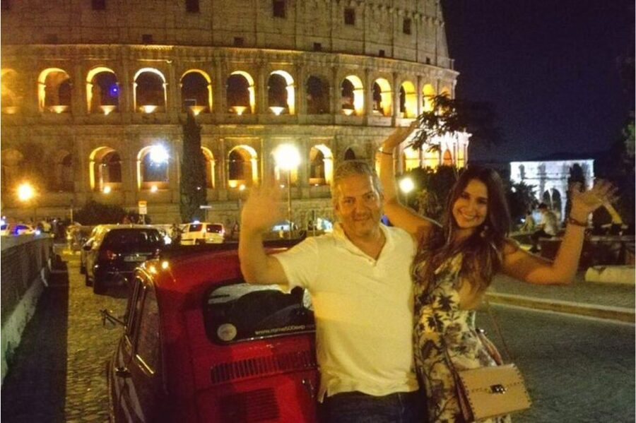 Rome: 2 hour Evening Tour of Rome aboard a Vintage Fiat 500 - The Colosseum, Forum, and Circus Maximus after dark