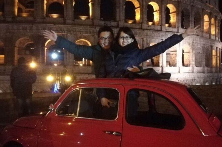 Rome: 2 hour Evening Tour of Rome aboard a Vintage Fiat 500 - Starting near San Giovanni in Laterano