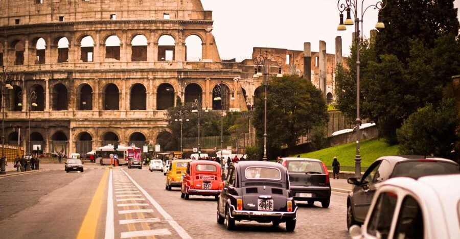 Rome: 3-Hour City Tour by Vintage Fiat 500 - A small group with a hands-on twist