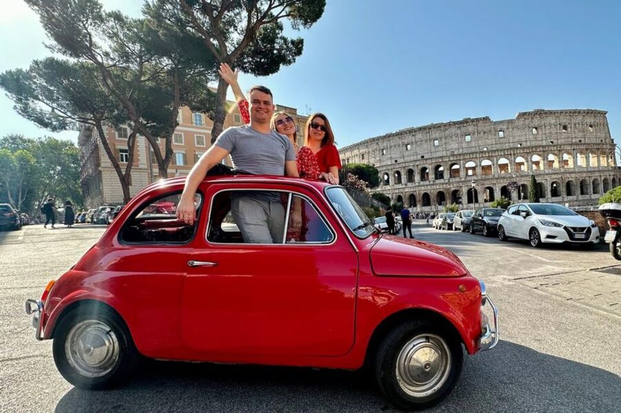 Rome: 3 hour panoramic tour of Rome with a vintage Fiat 500 - What the three-hour schedule feels like