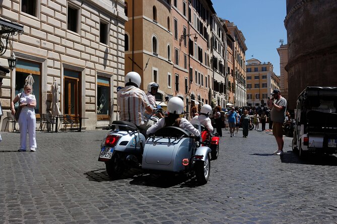 Rome 3 hours Vespa Sidecar Private Tour with Gelato - Piazza del Popolo and Rome’s historic center