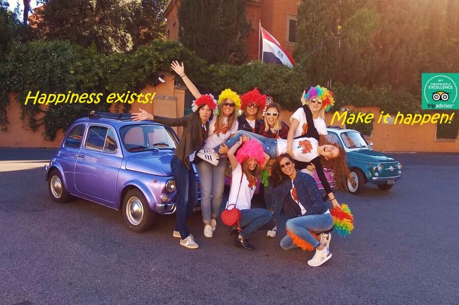 Rome: Aventine Hill Tour in Vintage Fiat 500 Convoy - Janiculum Hill and the final panorama