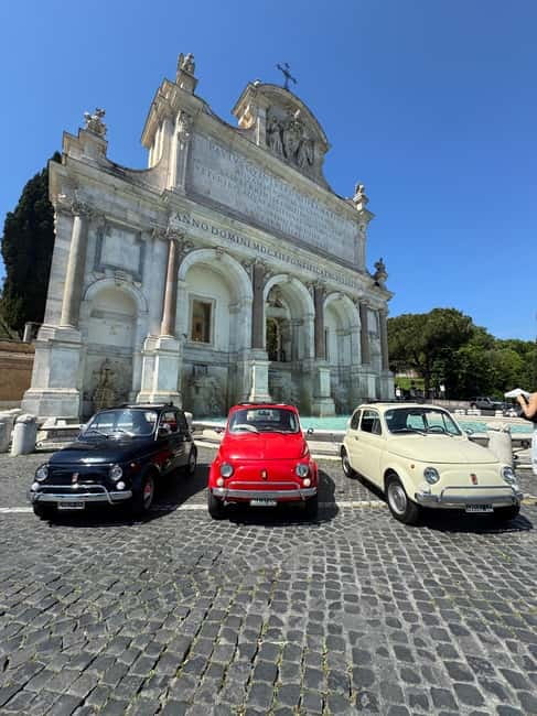 Rome by Fiat 500: Guided Sightseeing Tour by VintageFiat 500 - Trastevere and the Fontana dell’Acqua Paola