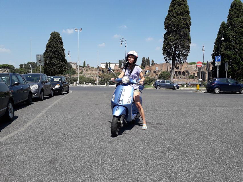 Rome by night on Vespa - Caracalla and the wider sweep of Rome