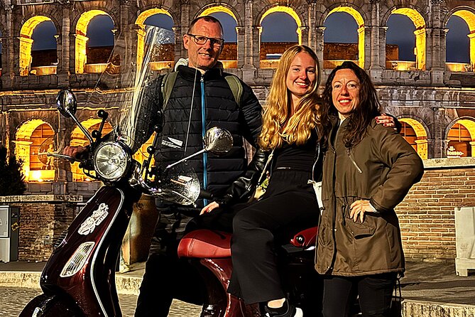 Rome by Night Vespa Ride: Icons of Rome - Trevi Fountain and the Spanish Steps finish