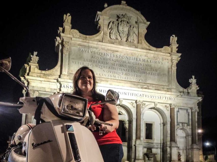 Rome by Night Vespa Tour With Driver/Private Guide - Baths of Caracalla and the Appian Way area