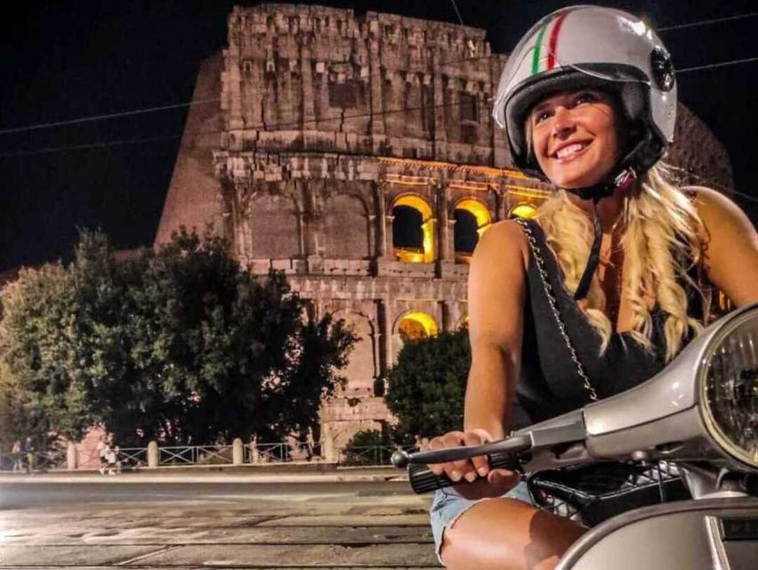 Rome by Night Vespa Tour With Driver/Private Guide - Meeting your driver and settling onto the Vespa