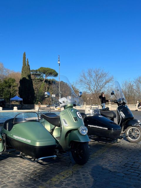 Rome: Day and Night Private Vespa Tour with Hotel Pickup - Baths of Caracalla show a quieter side of ancient Rome