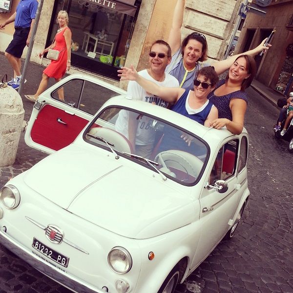 Rome Driving Tour By Vintage Fiat 500 - Learning the little Fiat before entering traffic