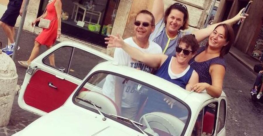 Rome Driving Tour By Vintage Fiat 500 - Circus Maximus and the Aventine Keyhole