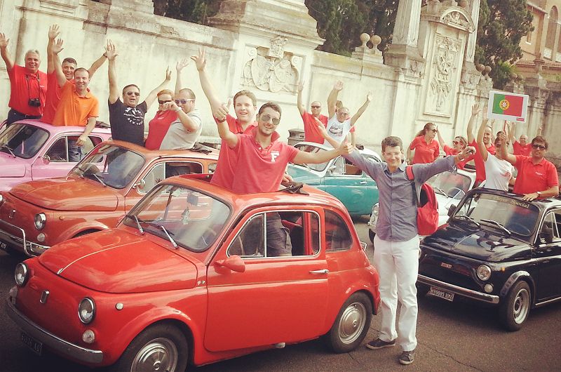 Rome Driving Tour By Vintage Fiat 500 - From the Colosseum to the Arch of Constantine