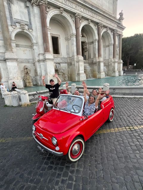 Rome: Evening Fiat 500 and Vespa Prosecco Tour - The Aventine Keyhole is small, strange, and worth the stop