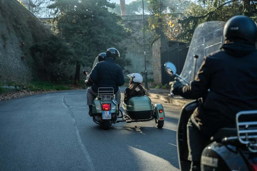 Rome: Evening Vespa Sidecar City Tour - Comfort, weather, and safety details