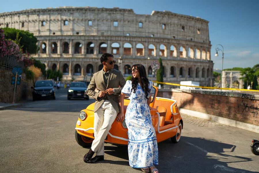 Rome: Fiat 500 Convertible Tour with Photos - Starting at Cafe Oppio near the Colosseum