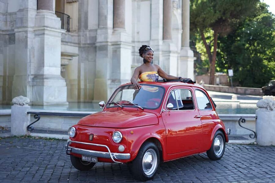 Rome: Fiat 500 Experience with Gelato and Photos - Meeting near the Colosseum at Oppio Caffè