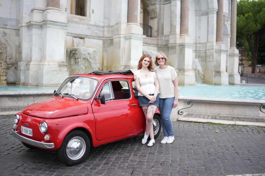Rome: Fiat 500 Experience with Gelato and Photos - What the 90-minute schedule really delivers