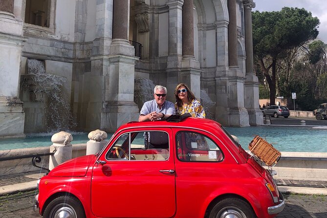 Rome Fiat 500 Vintage photo experience - Gianicolo Belvedere for the big view
