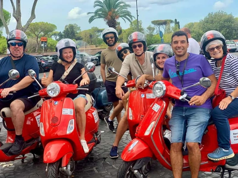 Rome: Guided Vespa Tour with Self-Drive or as a Passenger - The Colosseum from the outside